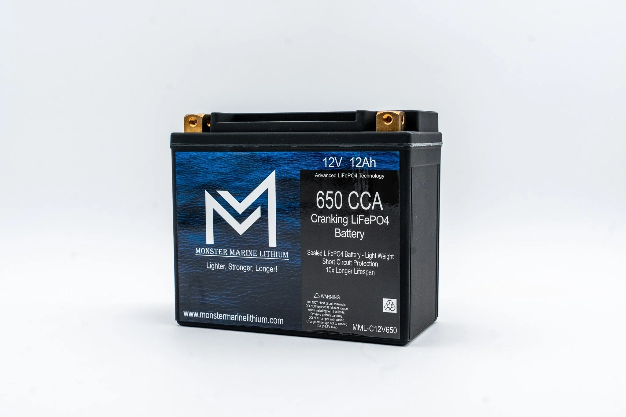 650CCA 12V 12AH Cranking Lithium Battery - Image 2