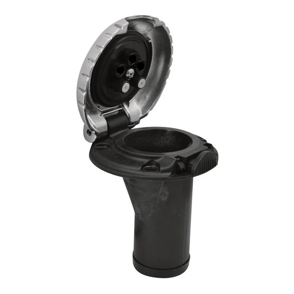 Attwood Deck Fill f/Carbon Canister System - Straight Body  Scalloped Chrome Cap [99DFCCSZ1S] - Image 2