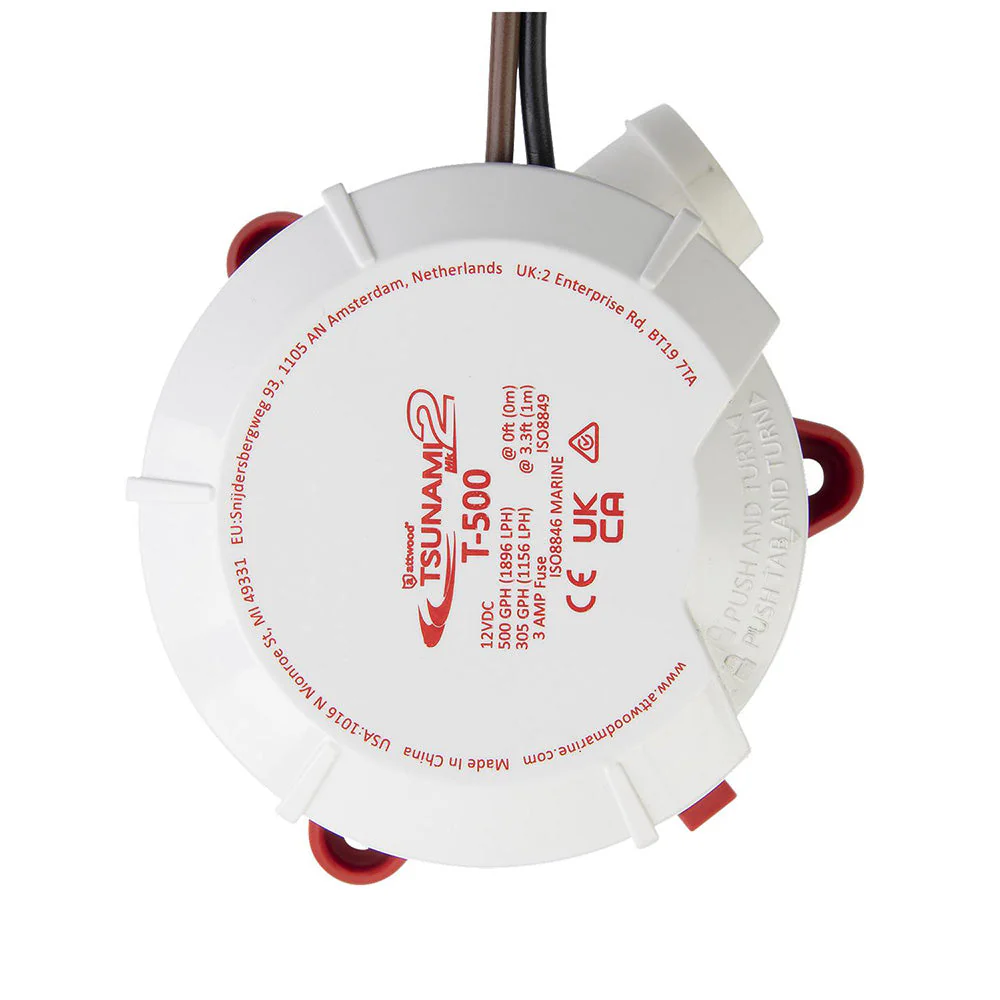 Attwood Tsunami MK2 Manual Bilge Pump - T500 - 500 GPH  12V [5606-7] - Image 2