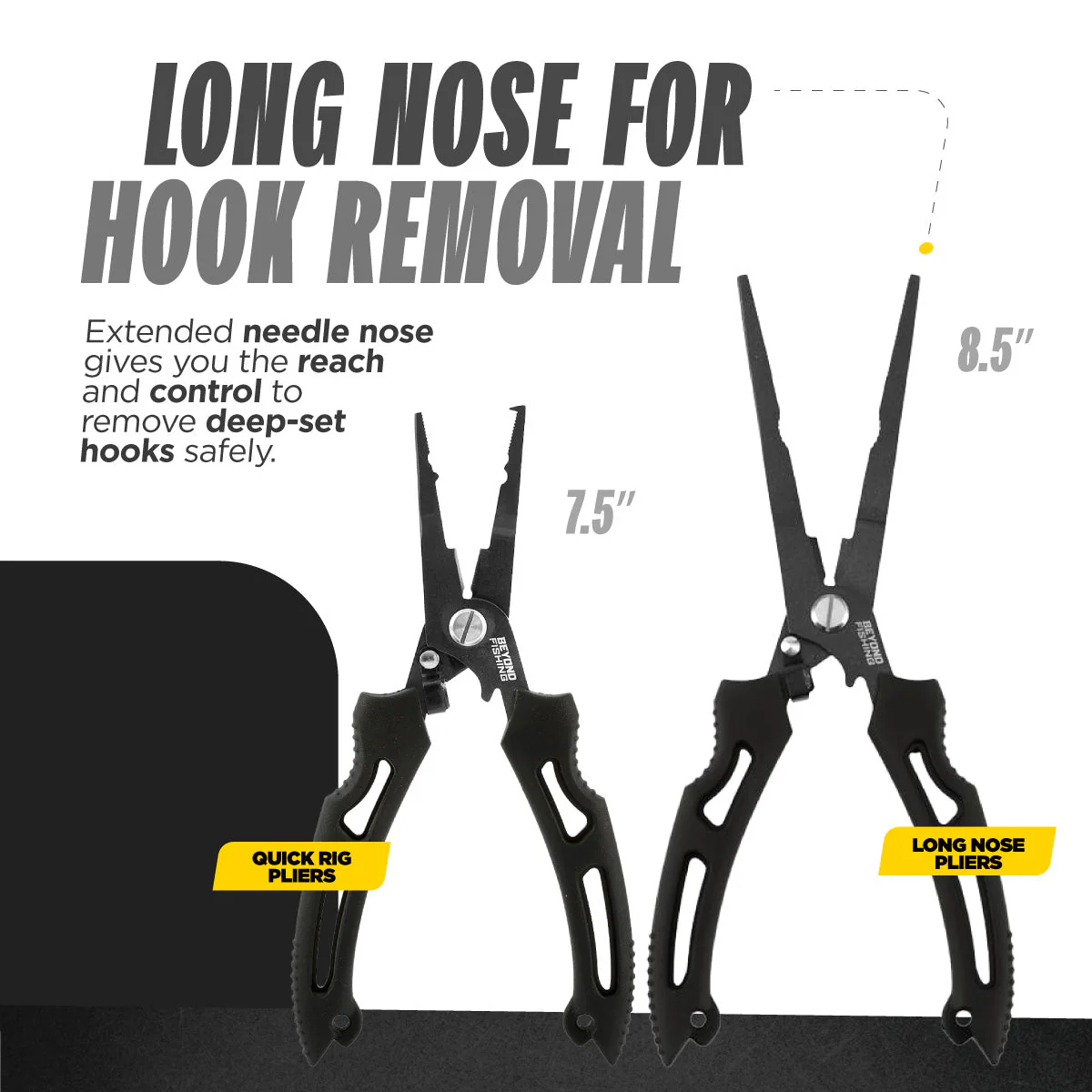 Beyond Fishing 8.5” Long Nose Fishing Pliers - Image 6