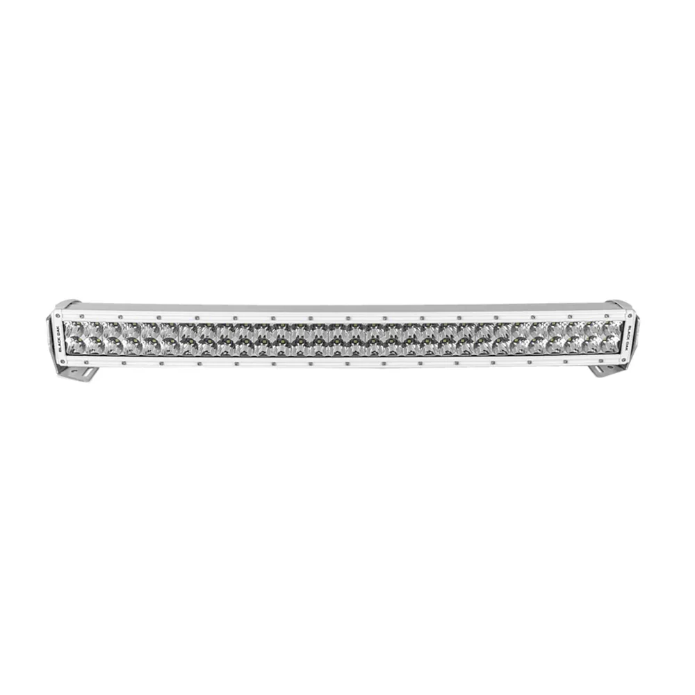 Black Oak 30" Marine Curved Double Row LED Light Bar - Spot Optics - White Housing - Pro Series 3.0 [30SCM-D5OS] - Image 3