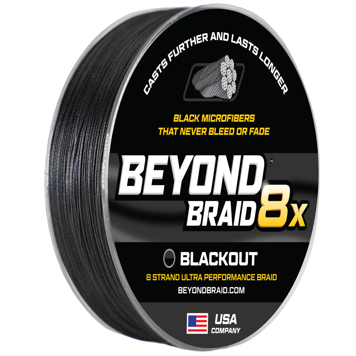 Blackout 8X NO FADE BRAID - Ultra Performance 8 Strand - Image 8