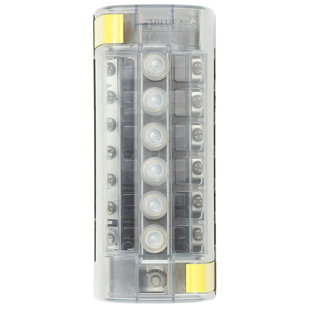 Blue Sea 5052 ST CLB Circuit Breaker Block - 6 Position w/Negative Bus [5052] - Image 3