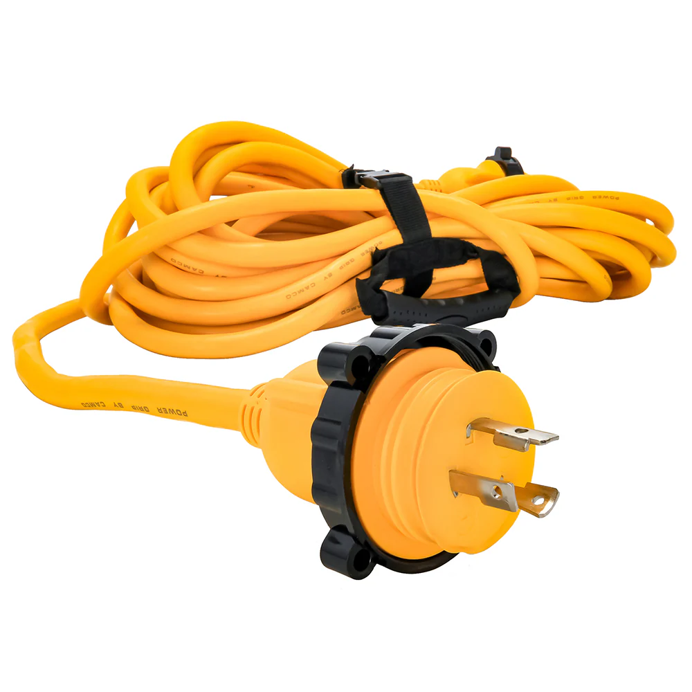 Camco 30 Amp Power Grip Marine Extension Cord - 50 M-Locking/F-Locking Adapter [55613] - Image 5