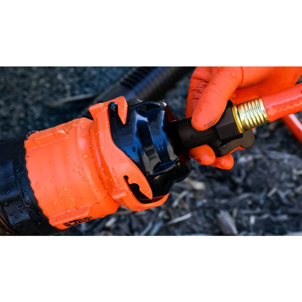 Camco RhinoFlex 10 Clean Out Hose w/Rinser Cap - 5/8" Internal Diameter [22999] - Image 2