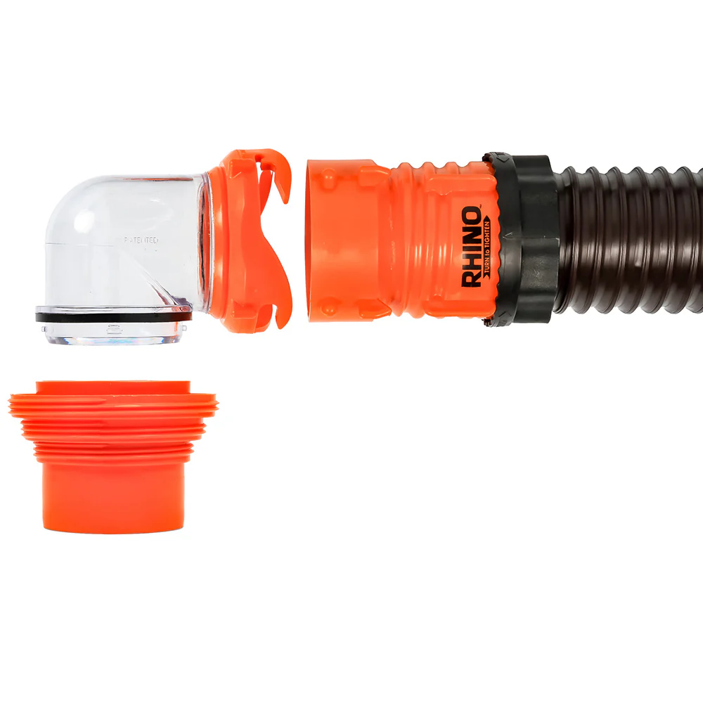 Camco RhinoFLEX 20 Sewer Hose Kit w/4 In 1 Elbow Caps [39741] - Image 2