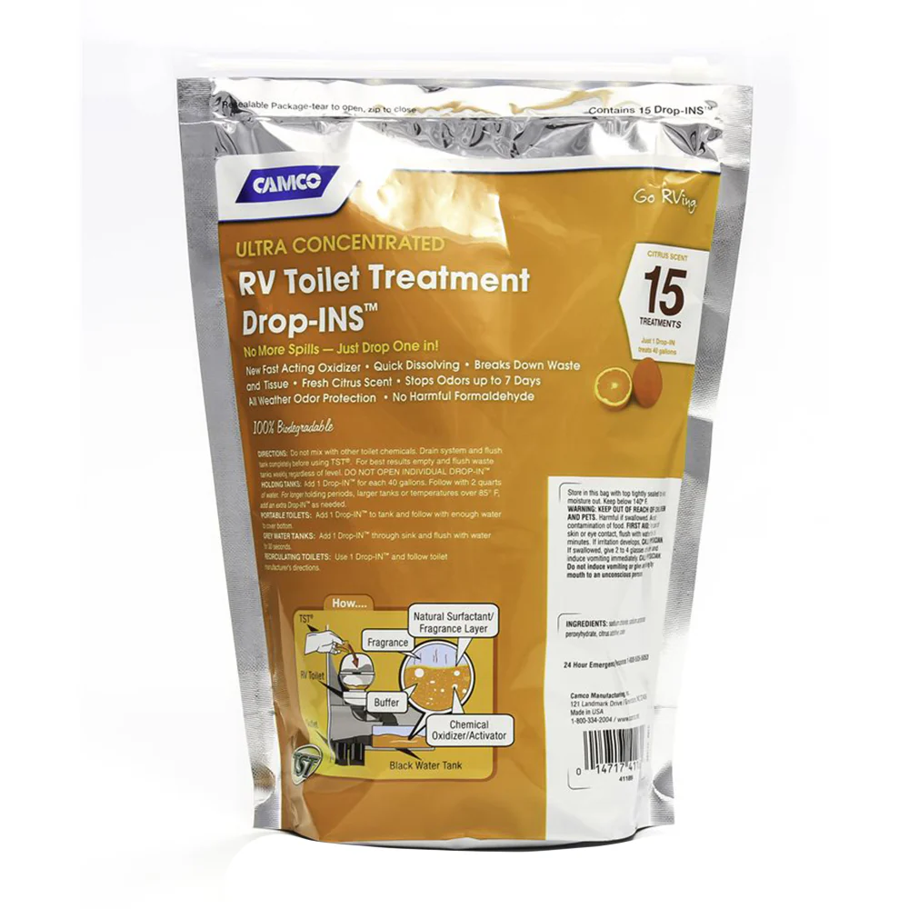 Camco TST Orange RV Toilet Treatment Drop-Ins *15-Pack [41189] - Image 2