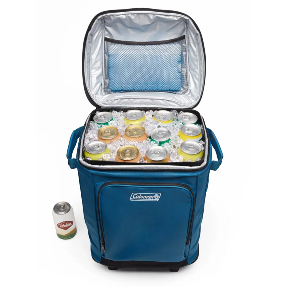 Coleman CHILLER 42-Can Soft-Sided Portable Cooler w/Wheels - Deep Ocean [2158120] - Image 3