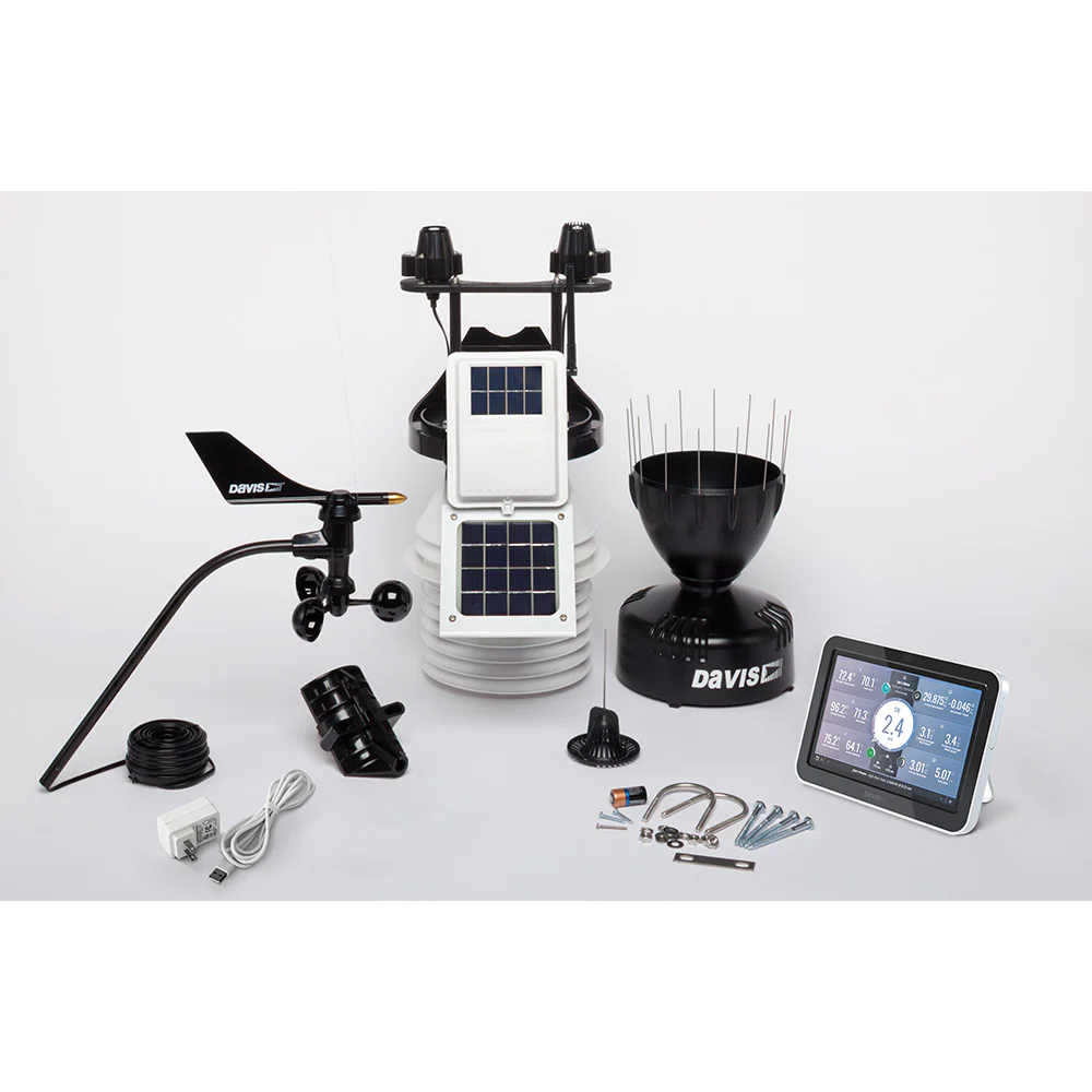 Davis Vantage Pro2 Wireless Weather Station w/WeatherLink Console, 24hr Fan Aspirated Radiation Shield, UV  Solar Sensors [6263] - Image 2