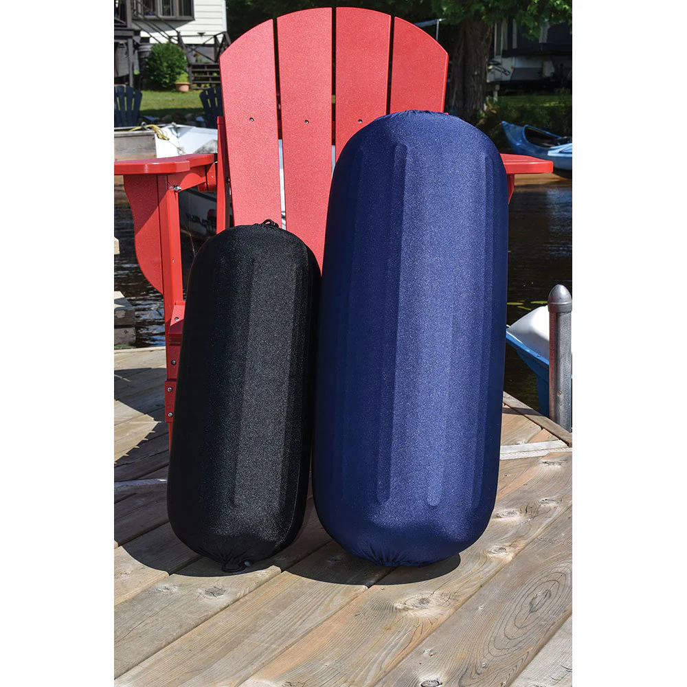 Dock Edge Reversible Fender Cover - Black/Blue - Large [DE965069F] - Image 3