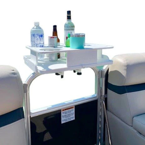 Docktail Boat Table Caddy with Pontoon Rail Mount - Image 7