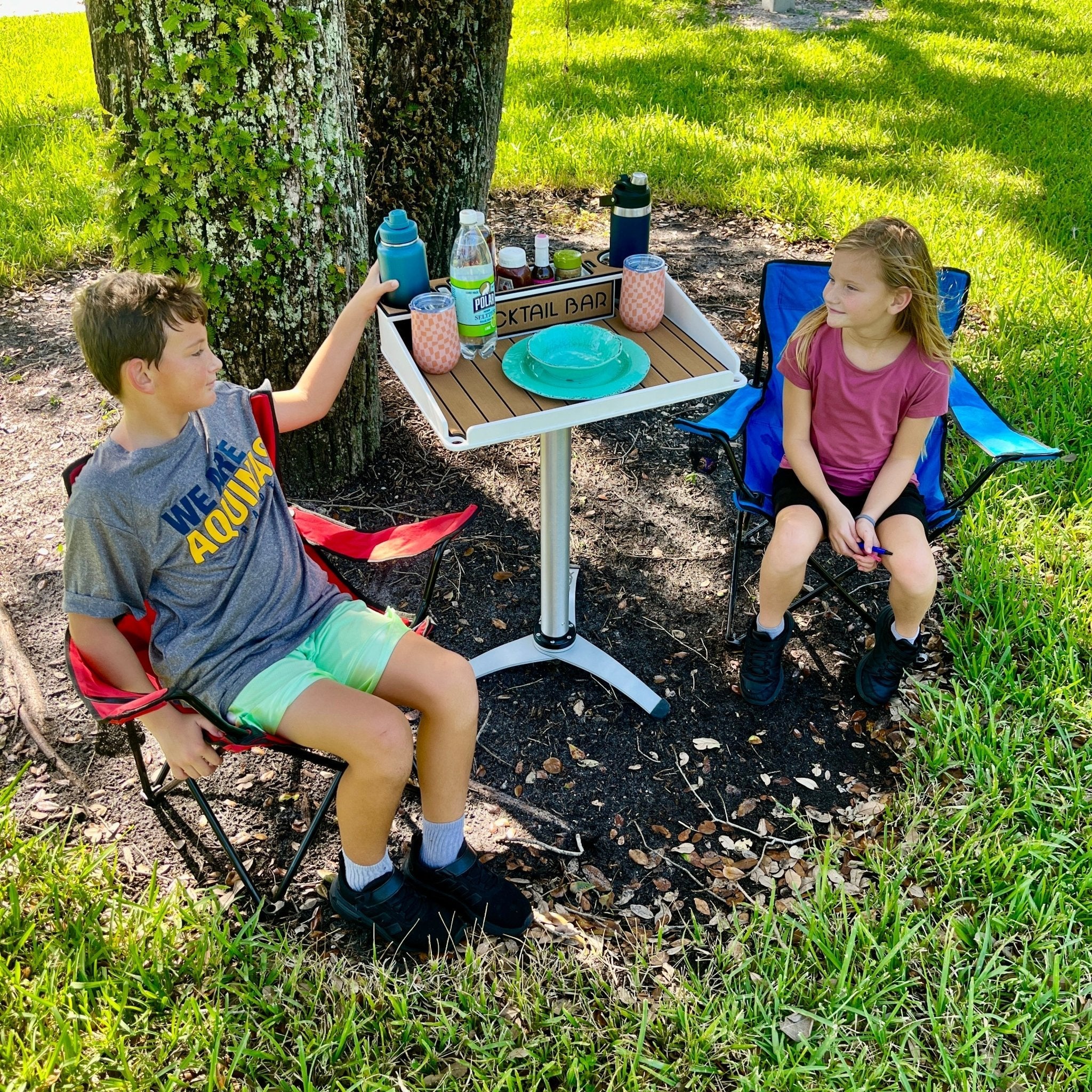 Docktail Utility Table with Portable Pedestal Stand - Image 12