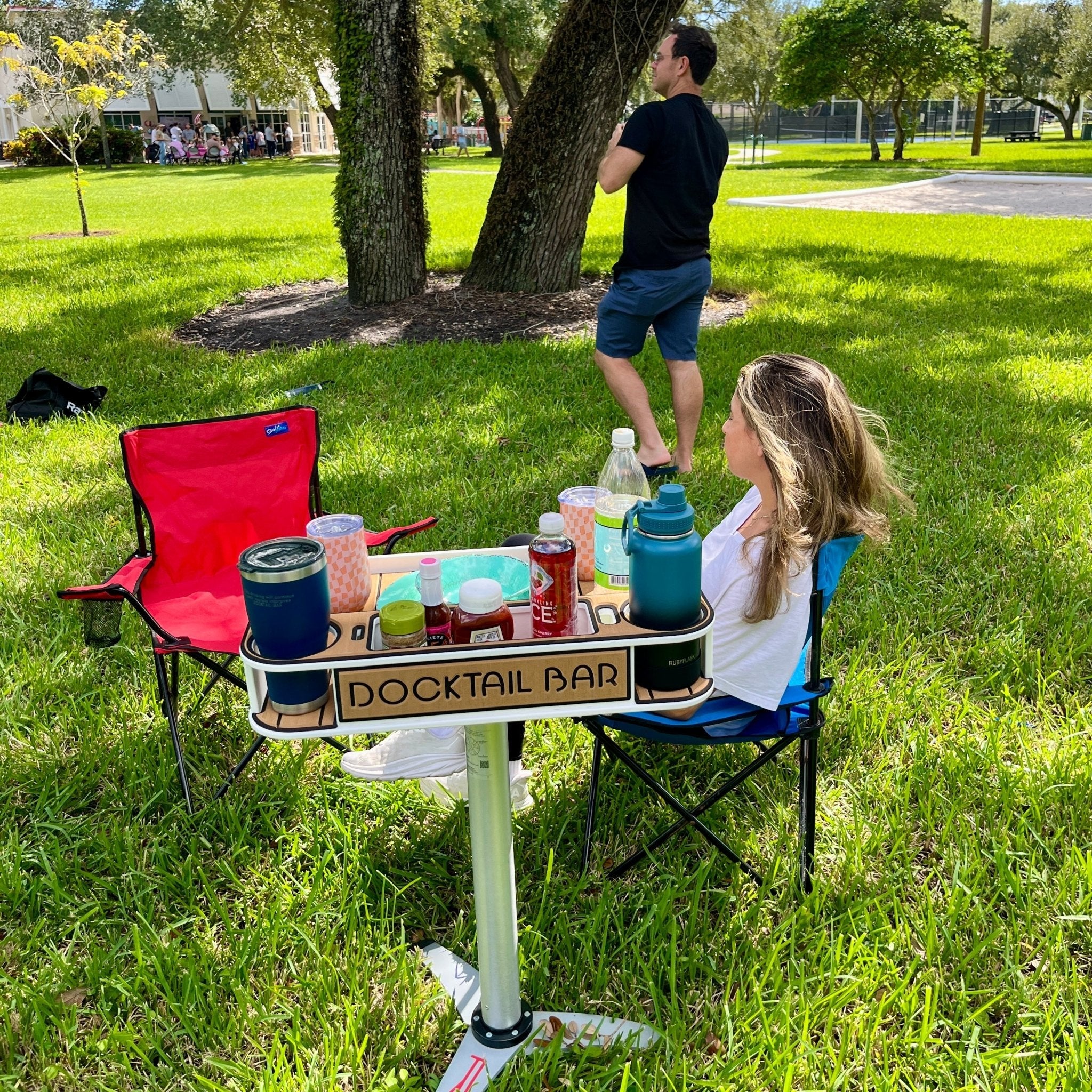 Docktail Utility Table with Portable Pedestal Stand - Image 31