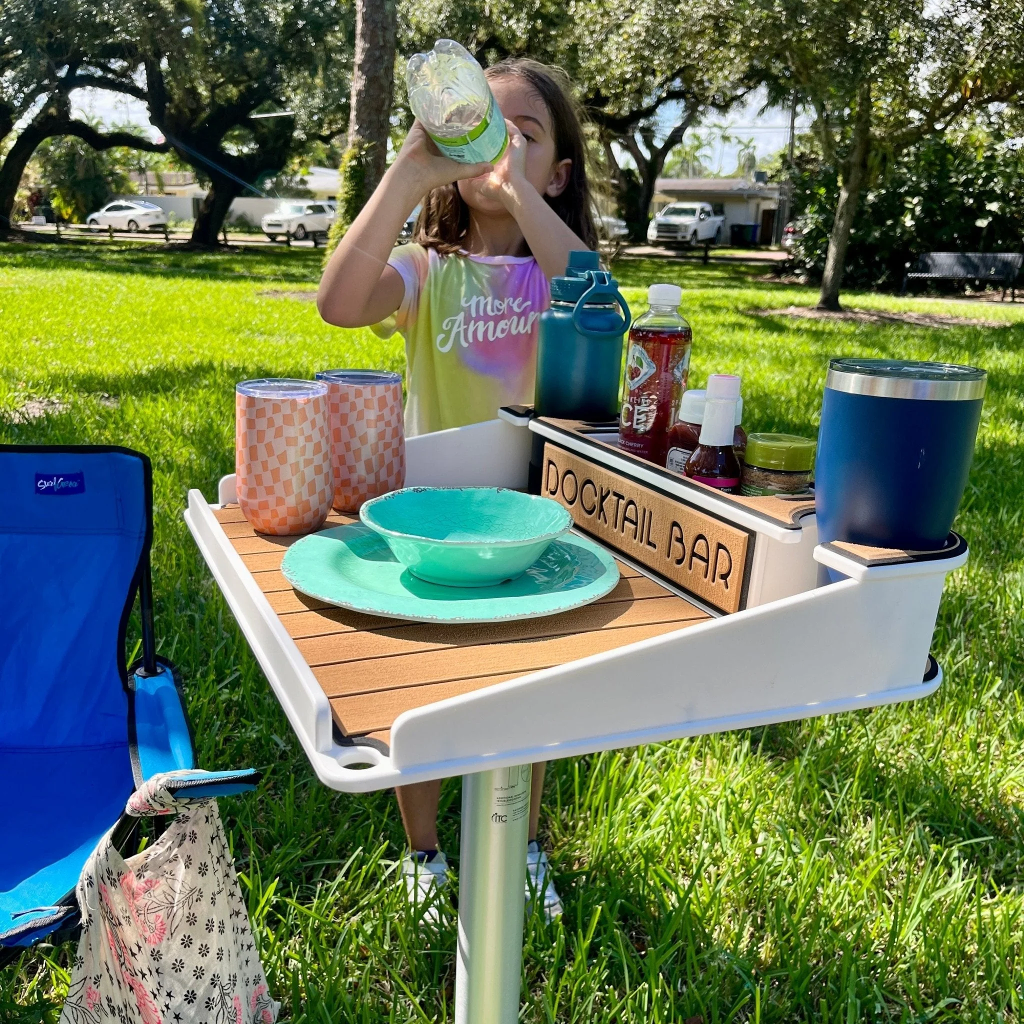 Docktail Utility Table with Portable Pedestal Stand - Image 32