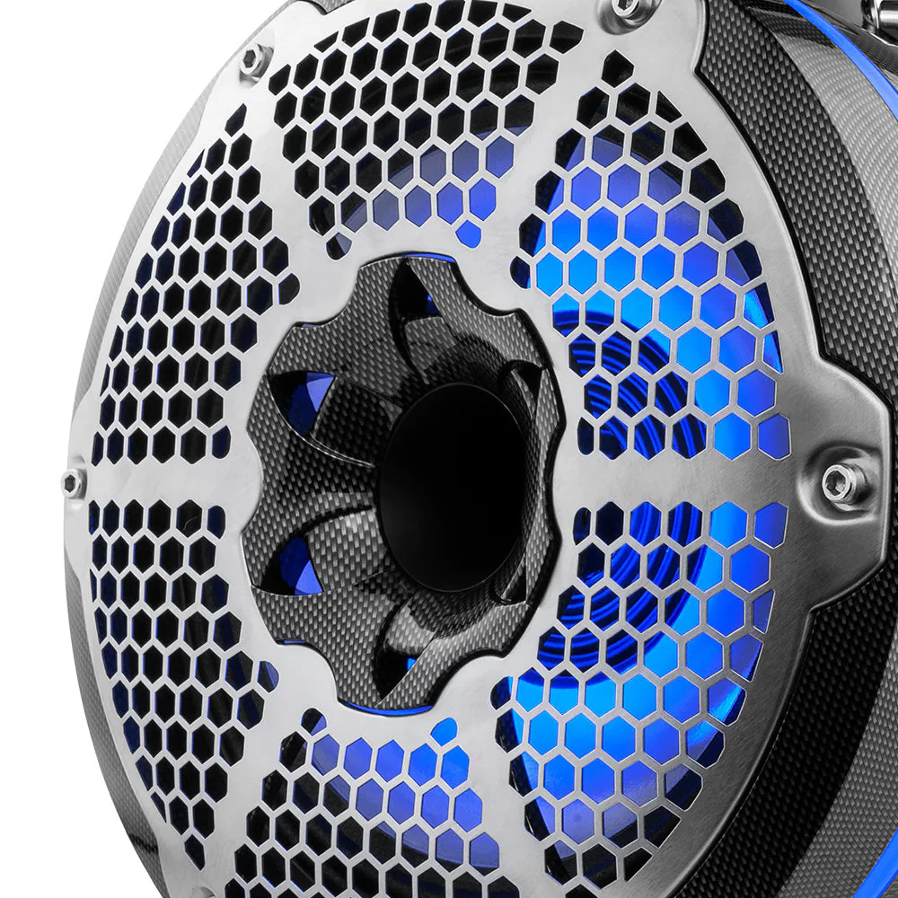 DS18 HYDRO 10" Neodymium Marine Towers w/Built-In Passive Radiator, 1" Driver  RGB LED Light - 900W - Black [CF-X10TPNEO] - Image 2
