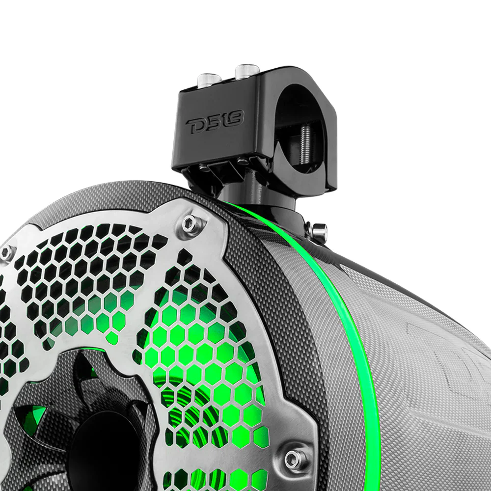 DS18 HYDRO 10" Neodymium Marine Towers w/Built-In Passive Radiator, 1" Driver  RGB LED Light - 900W - Black [CF-X10TPNEO] - Image 3