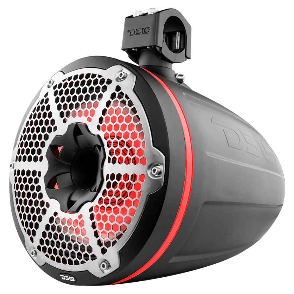 DS18 HYDRO 10" Neodymium Marine Towers w/Built-In Passive Radiator, 1" Driver  RGB LED Lights - 900W - Black [NXL-X10TPNEO/BK] - Image 4