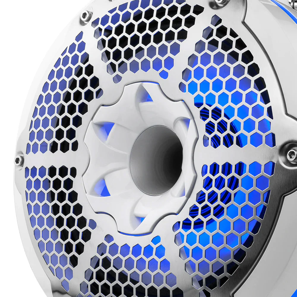 DS18 HYDRO 10" Neodymium Marine Towers w/Built-In Passive Radiator, 1" Driver  RGB LED Lights - 900W - White [NXL-X10TPNEO/WH] - Image 2