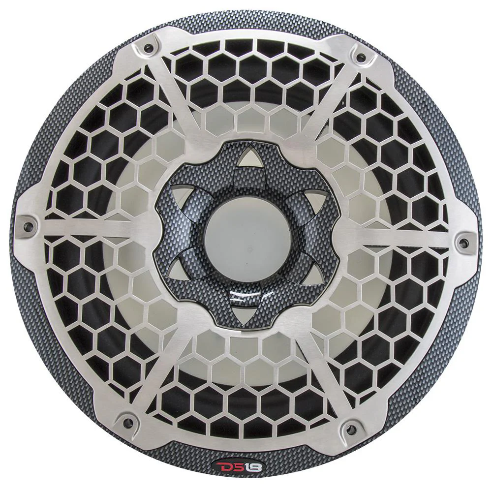 DS18 HYDRO 10" Subwoofer w/RGB Lights - 600W - Carbon Fiber [CF-10SUB] - Image 4