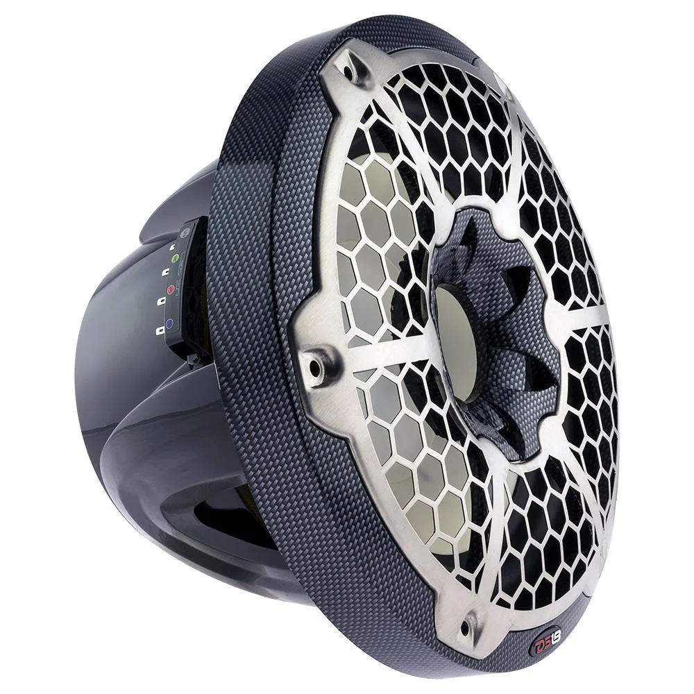 DS18 HYDRO 10" Subwoofer w/RGB Lights - 600W - Carbon Fiber [CF-10SUB] - Image 5
