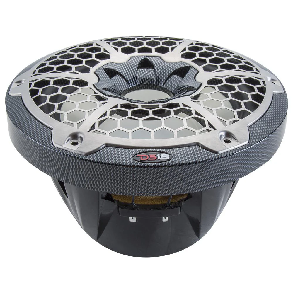 DS18 HYDRO 10" Subwoofer w/RGB Lights - 600W - Carbon Fiber [CF-10SUB] - Image 6