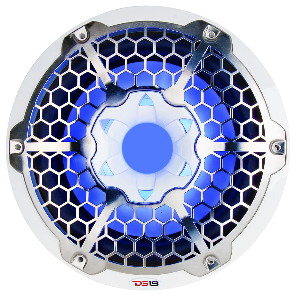 DS18 HYDRO 10" Subwoofer w/RGB Lights - 600W - White [NXL-10SUB] - Image 2
