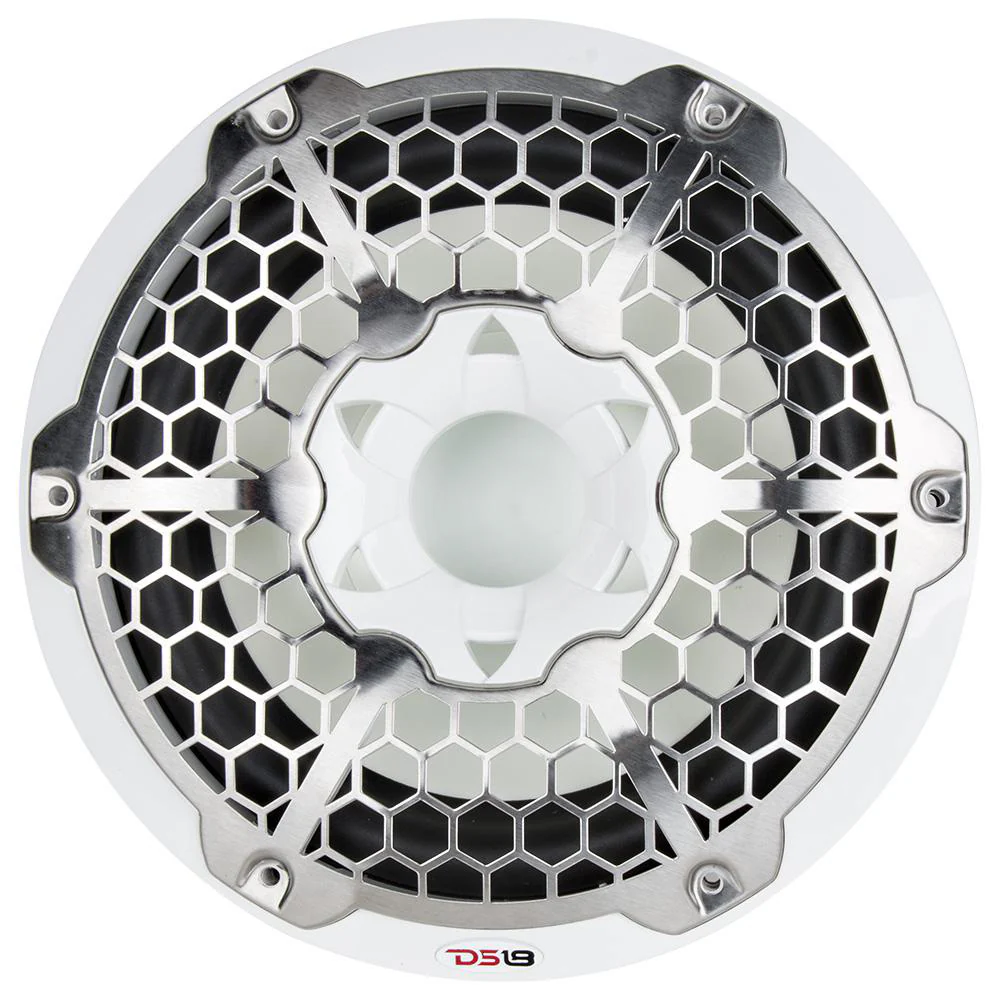 DS18 HYDRO 10" Subwoofer w/RGB Lights - 600W - White [NXL-10SUB] - Image 4