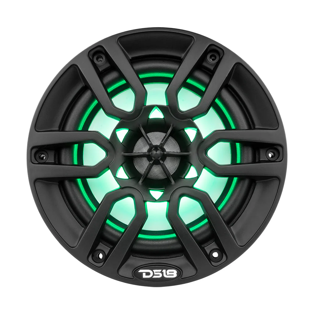 DS18 HYDRO 6.5" 2-Way Marine Speakers w/RBG LED Lights 300W - Matte Black [NXL-6BK] - Image 6