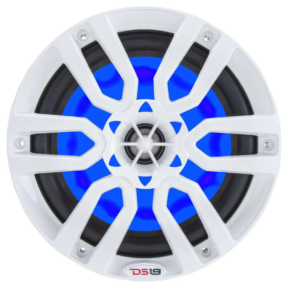 DS18 HYDRO 6.5" 2-Way Marine Speakers w/RGB LED Lights 300W - White [NXL-6] - Image 2
