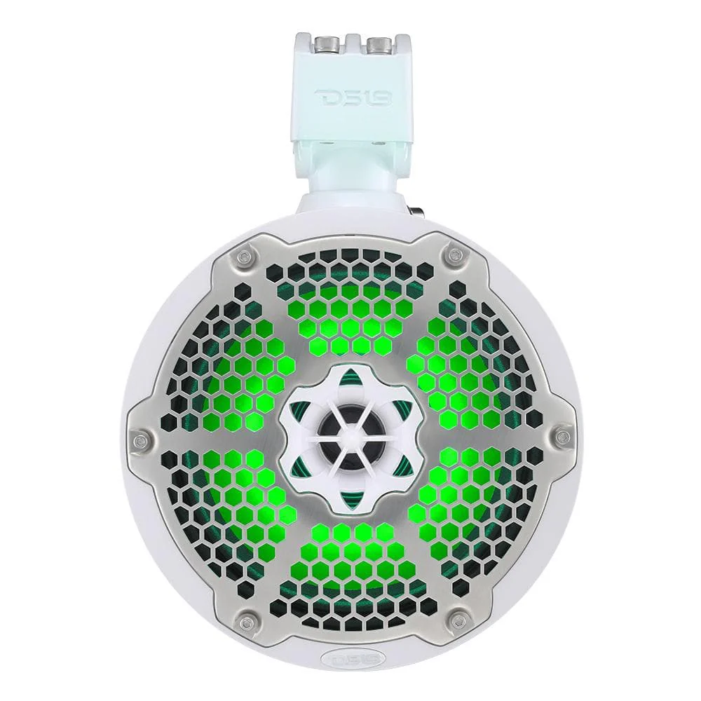 DS18 Hydro 6.5" Neodymium Wakeboard Speakers with 1" Driver and RGB LED Lights - 450W - White [NXL-X6TPNEO/WH] - Image 2