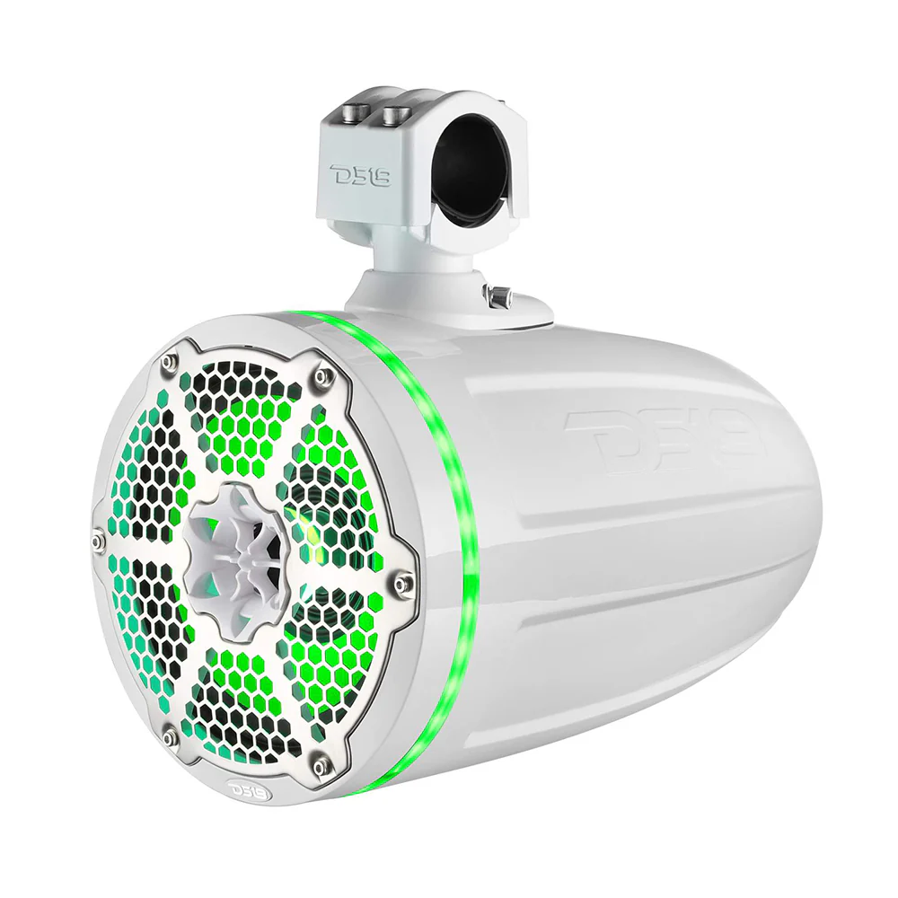 DS18 Hydro 6.5" Neodymium Wakeboard Speakers with 1" Driver and RGB LED Lights - 450W - White [NXL-X6TPNEO/WH] - Image 4