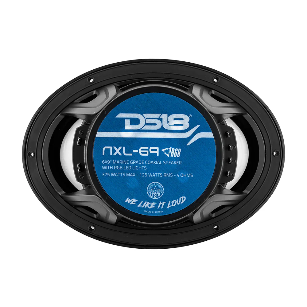DS18 HYDRO 6 x 9" 2-Way Marine Speakers w/Integrated RGB LED Lights - 375W - Black [NXL-69/BK] - Image 4