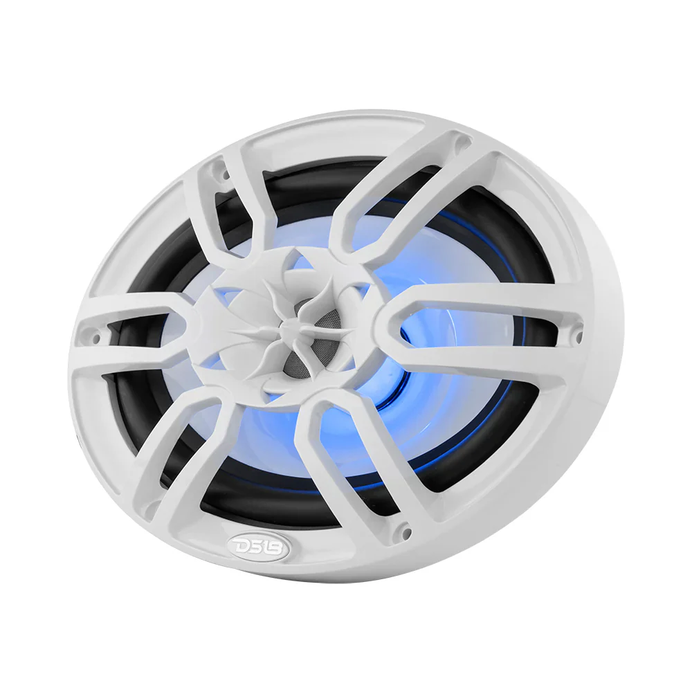 DS18 HYDRO 6 x 9" 2-Way Marine Speakers w/Integrated RGB LED Lights - 375W - White [NXL-69/WH] - Image 5