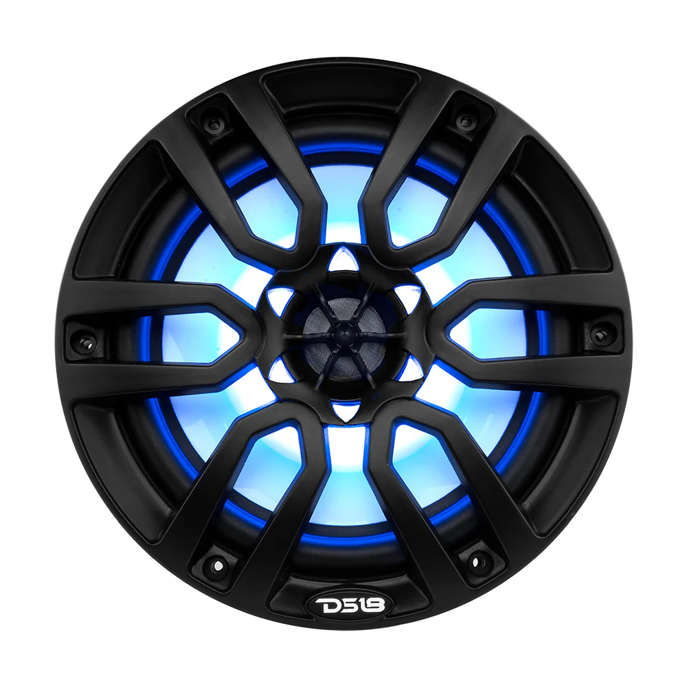 DS18 HYDRO 8" 2-Way Marine Speakers w/RGB LED Lights 375W - Matte Black [NXL-8BK] - Image 5