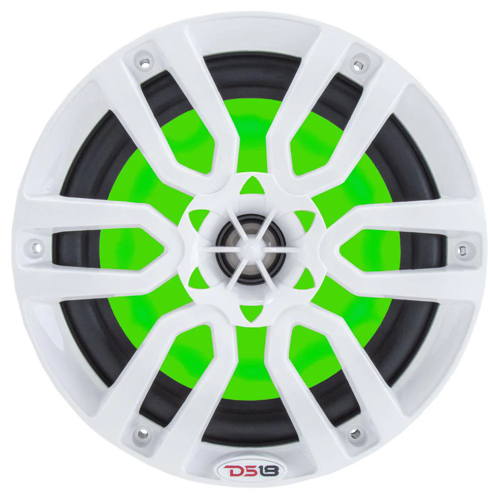 DS18 HYDRO 8" 2-Way Marine Speakers w/RGB LED Lights 375W - White [NXL-8] - Image 3