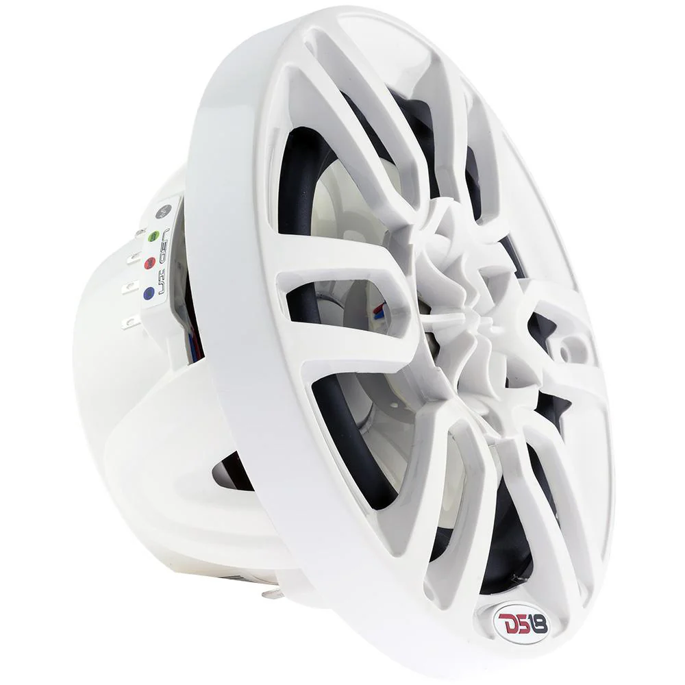 DS18 HYDRO 8" 2-Way Marine Speakers w/RGB LED Lights 375W - White [NXL-8] - Image 6
