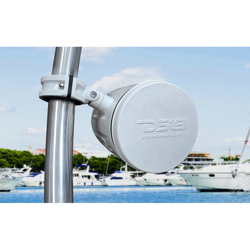 DS18 Silicone Marine Speaker Cover f/6.5" Speakers - White [CS-6/WH] - Image 2