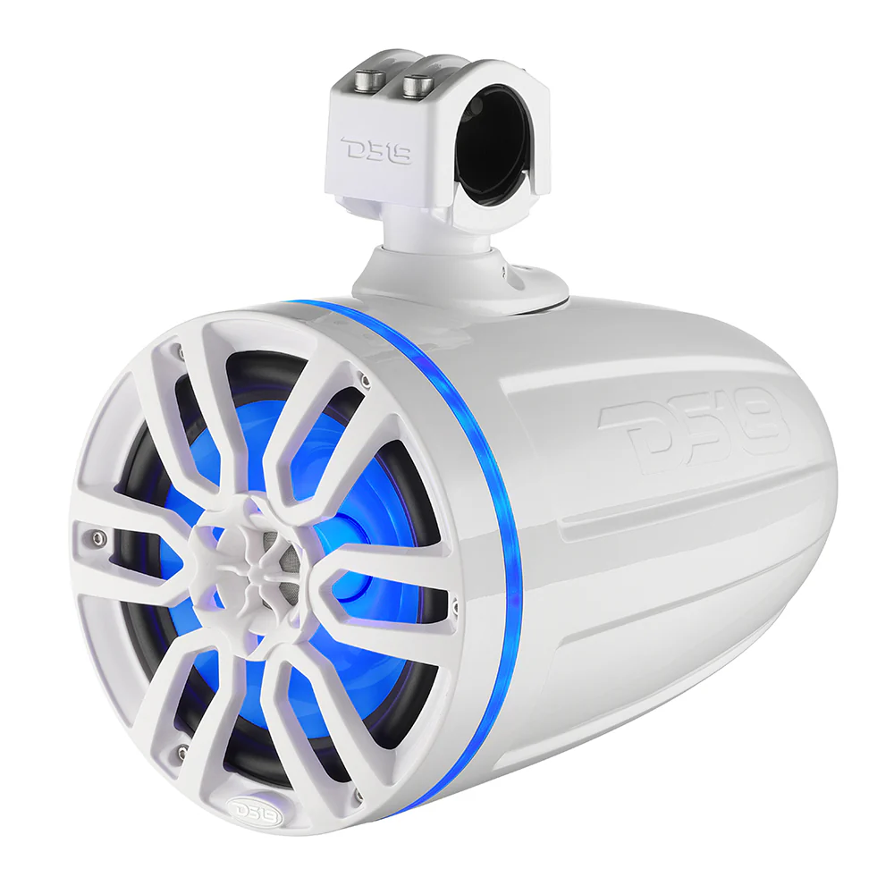 DS18 X Series HYDRO 6.5" Wakeboard Pod Tower Speaker w/RGB LED Light - 300W - White  [NXL-X6TP/WH] - Image 3
