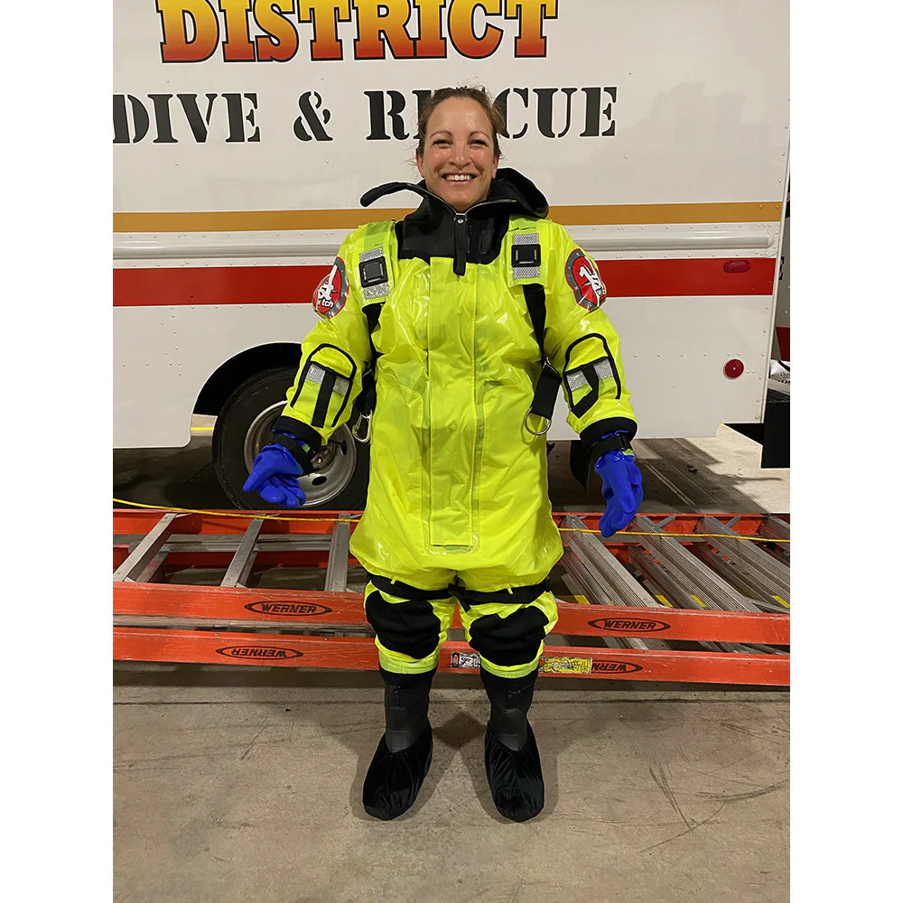 First Watch RS-1005 Ice Rescue Suit - Hi-Vis Yellow - S/M (Built to Fit 46-58) [RS-1005-HV-M] - Image 2