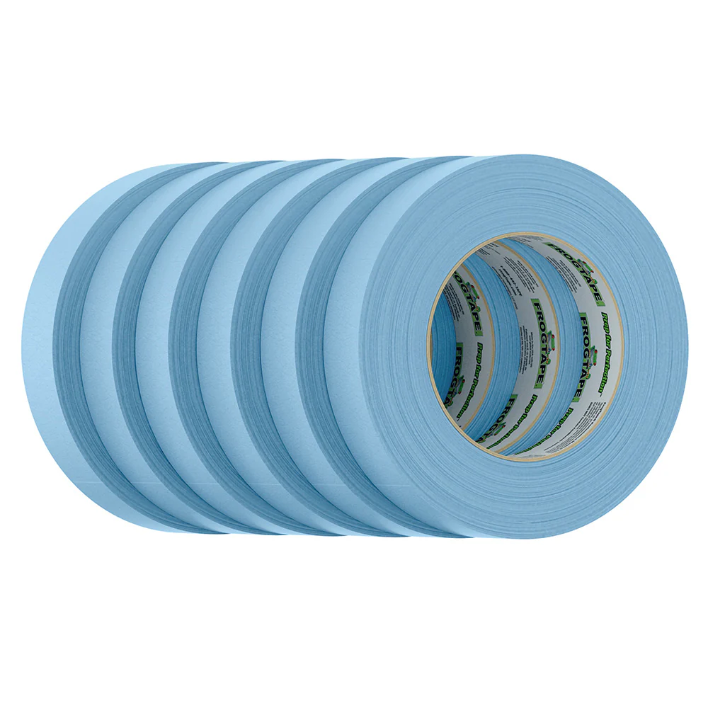FrogTape CP 250 Medium-High Adhesion Masking Tape - 24MM x 55M x 12-Pack - Light Blue - Rated f/250F [105327] - Image 2