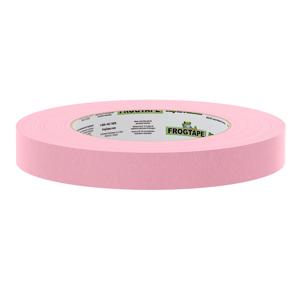 FrogTape CP 325 Medium-High Adhesion Masking Tape - 18MM x 55M x 12-Pack - Pink - Rated f/325F [106025] - Image 2