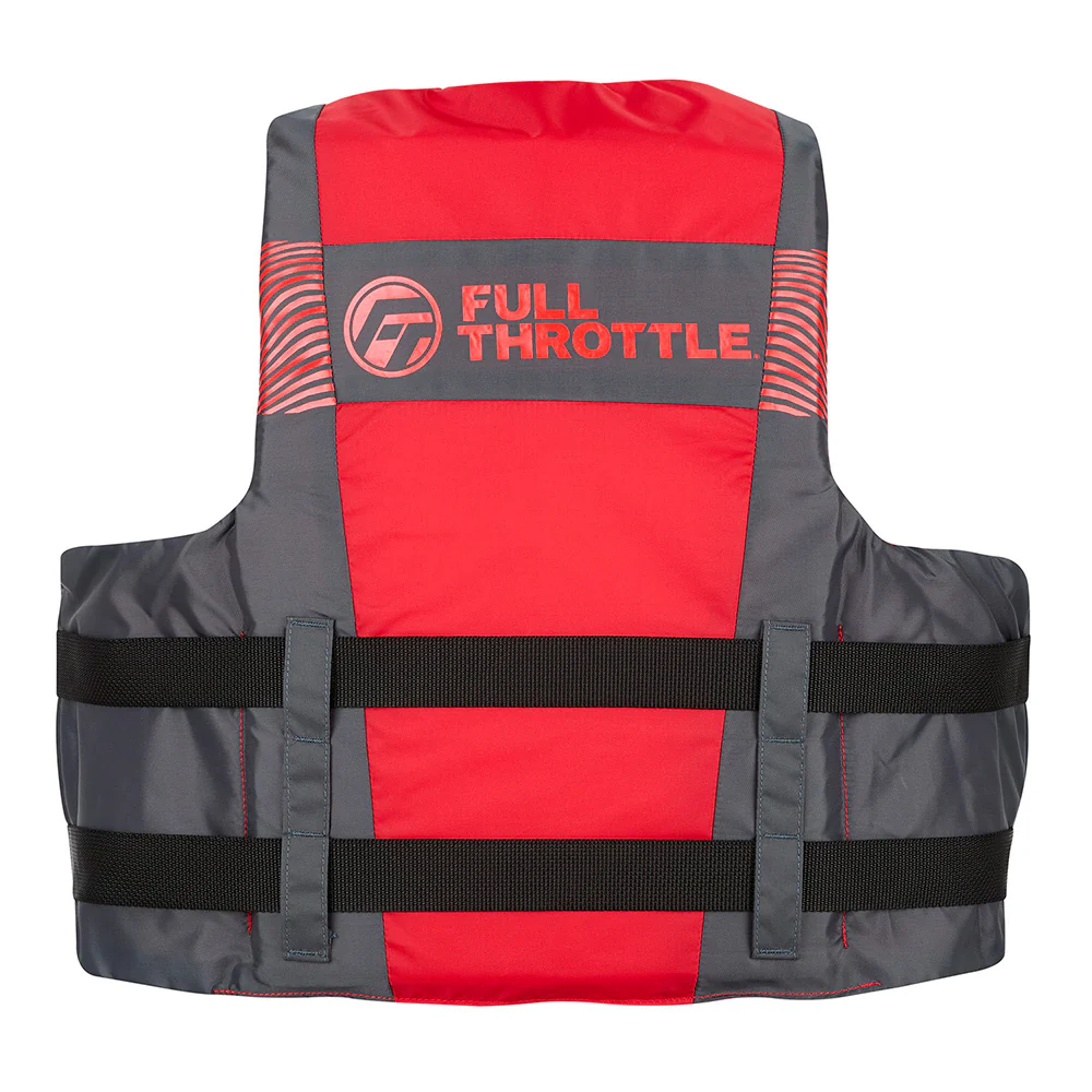 Full Throttle Adult Nylon Life Jacket - 2X/4X - Black/Red [112200-100-080-26] - Image 2