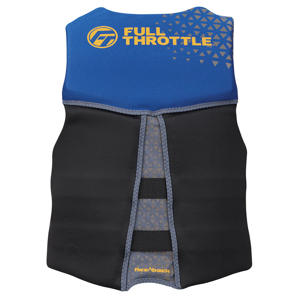 Full Throttle Men's Rapid-Dry Flex-Back Life Jacket - XL - Blue/Black [142500-500-050-26] - Image 2
