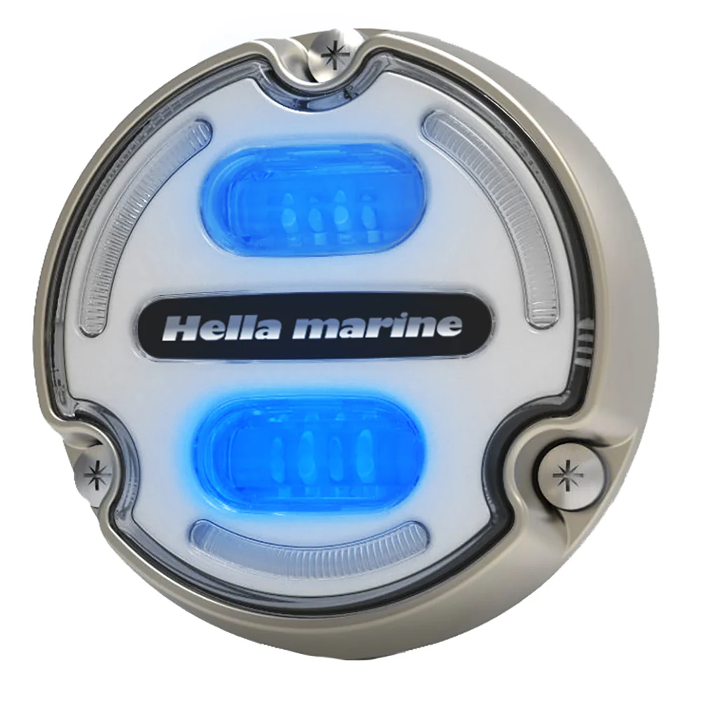 Hella Marine Apelo A2 Blue White Underwater Light - 3000 Lumens - Bronze Housing - White Lens w/Edge Light [016147-101] - Image 3