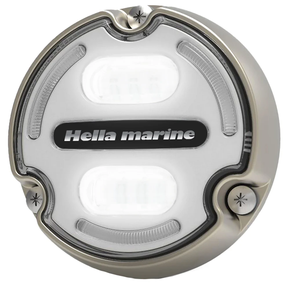 Hella Marine Apelo A2 Blue White Underwater Light - 3000 Lumens - Bronze Housing - White Lens w/Edge Light [016147-101] - Image 4