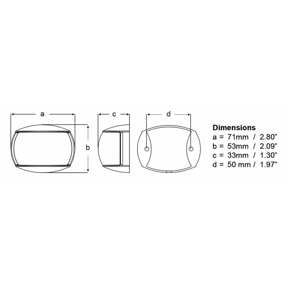 Hella Marine NaviLED Port & Starboard Pair - 2nm - Clear Lens/White Housing [980520911] - Image 2
