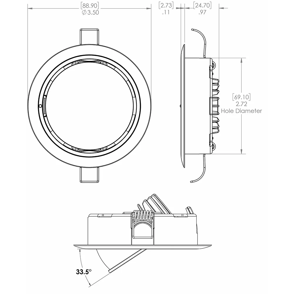 Lumitec Mirage Positionable Down Light - Spectrum RGBW Dimming - White Bezel [115127] - Image 5