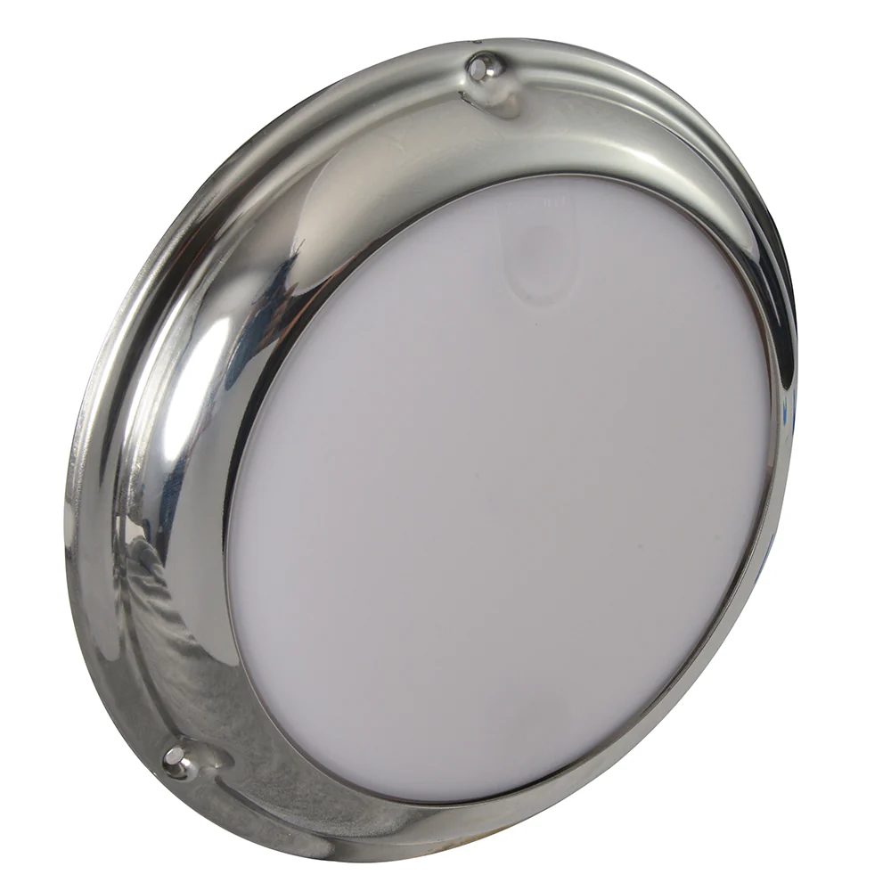 Lumitec TouchDome - Dome Light - Polished SS Finish - 2-Color White/Red Dimming [101098] - Image 2