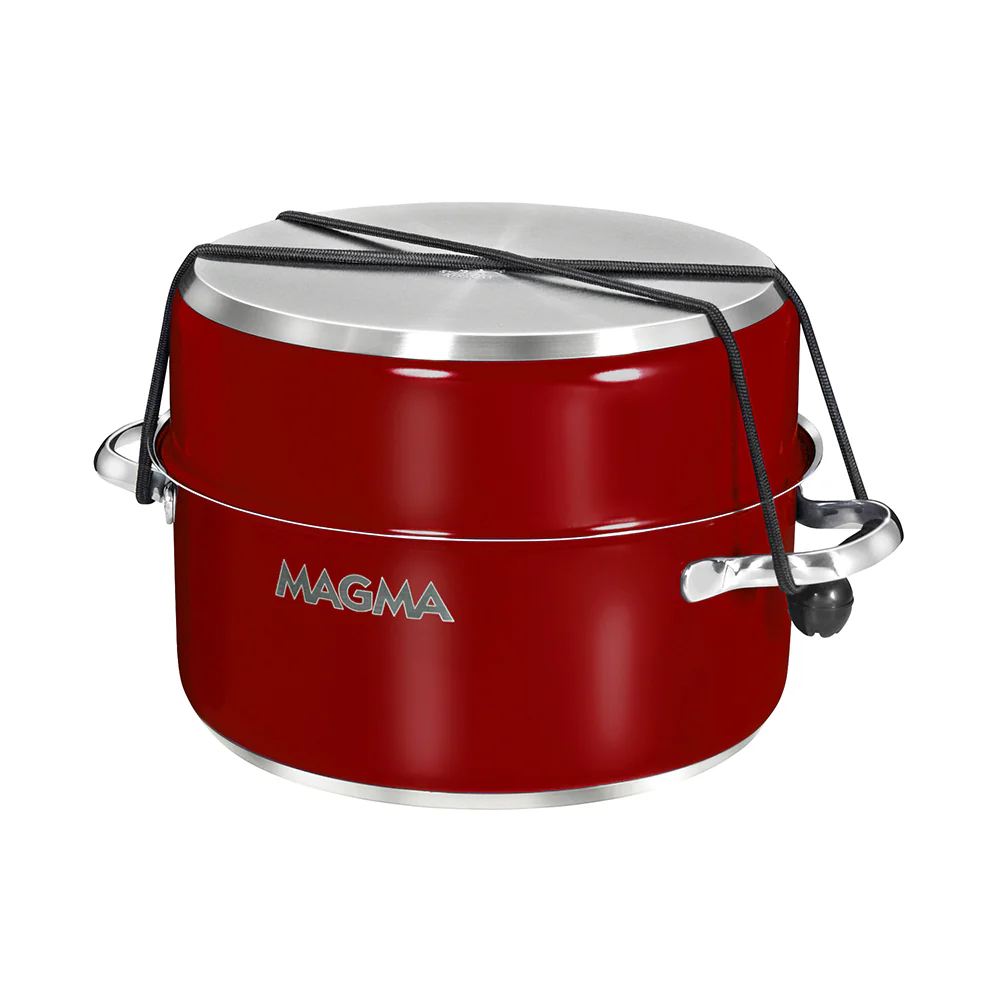 Magma Nestable 10 Piece Induction Non-Stick Enamel Finish Cookware Set - Magma Red [A10-366-MR-2-IN] - Image 3
