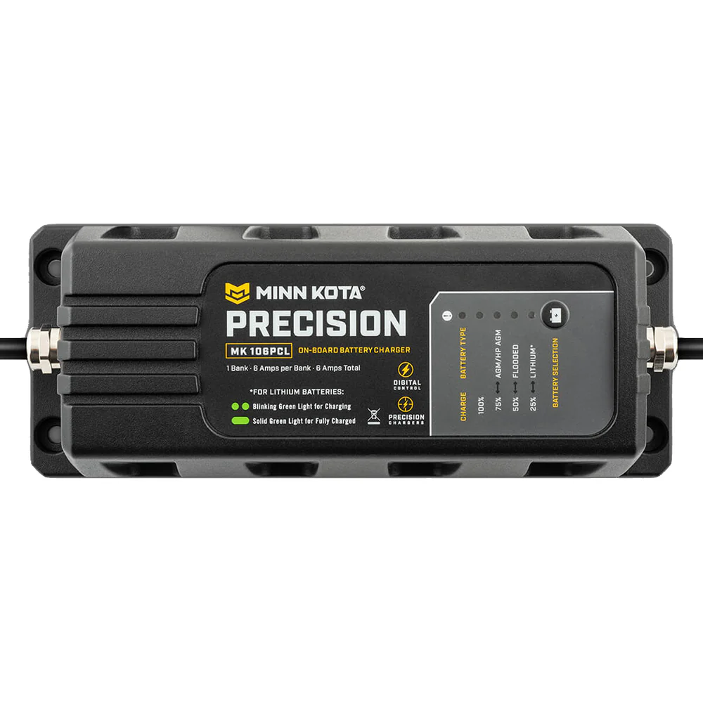 Minn Kota On-Board Precision Charger MK-106 PCL 1 Bank x 6 AMP LI Optimized Charger [1831061] - Image 3